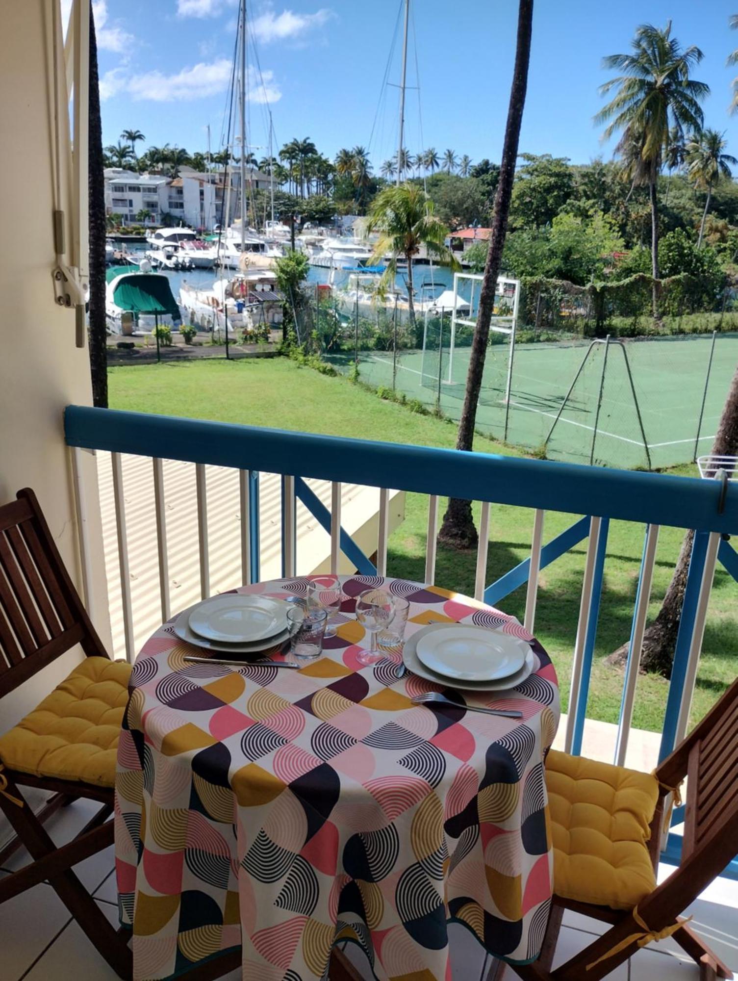 Charmant T1 avec vue sur marina Les Trois-Ilets Extérieur photo